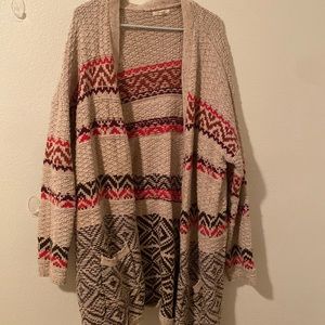 Tribal print cardigan